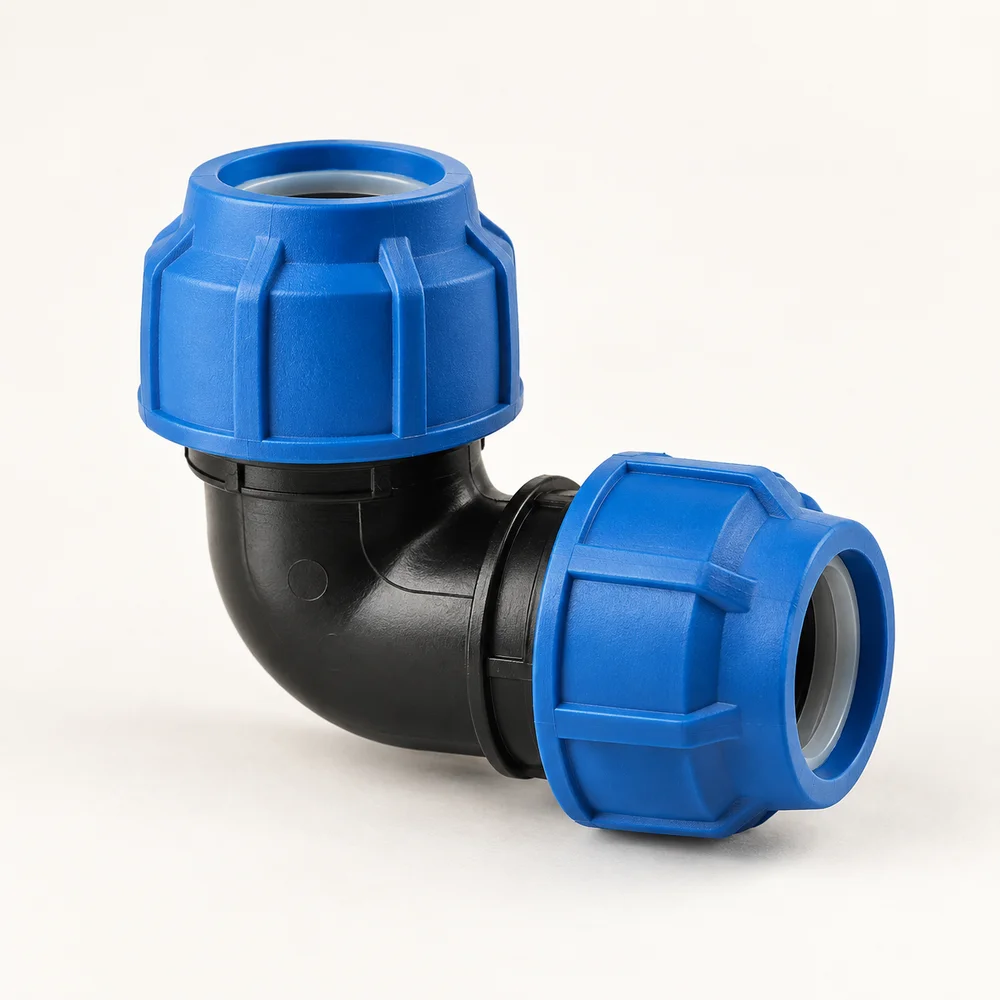 HDPE compression elbow
