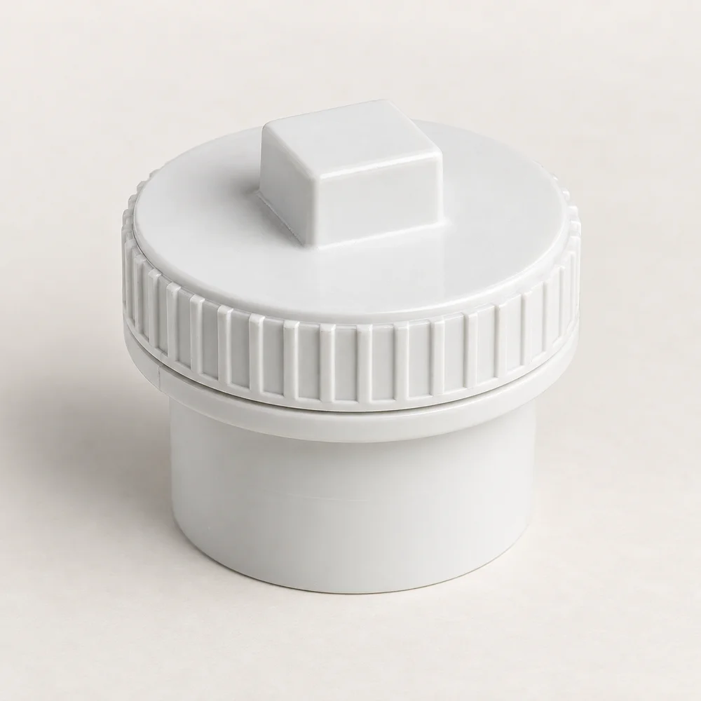 PVC threaded cleanout cap