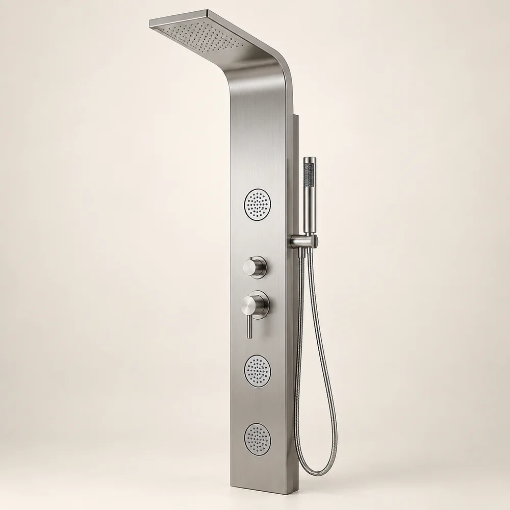 Shower panel tower