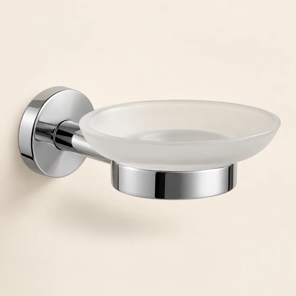 Wall-mounted soap dish
