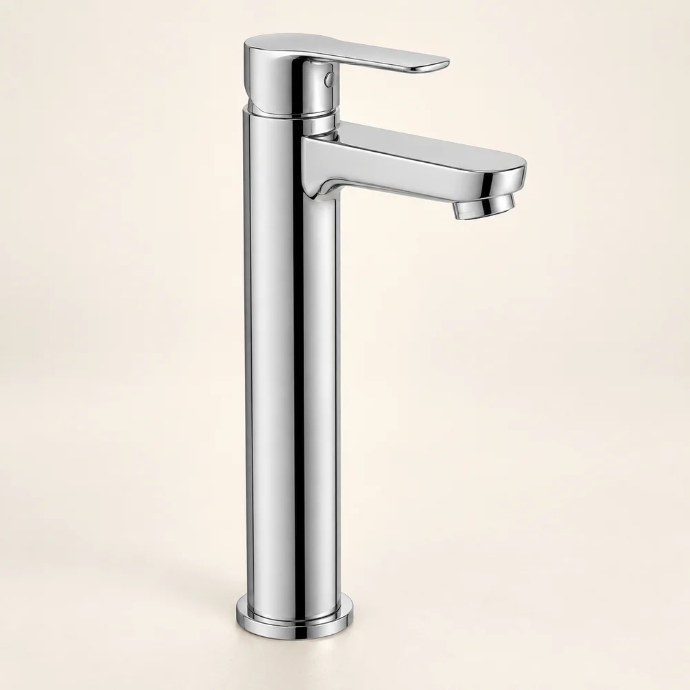 Tall basin mixer