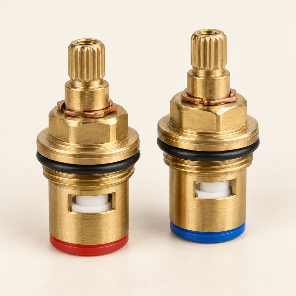 Quarter-turn tap headwork pair