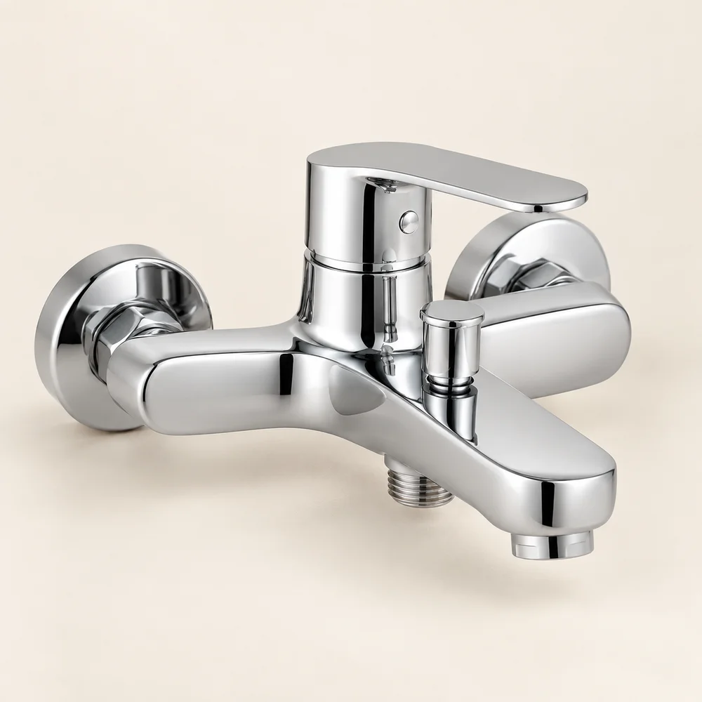 Wall-mounted bath shower mixer