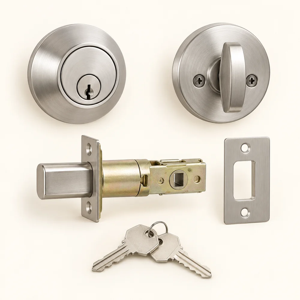 Single-cylinder deadbolt lock
