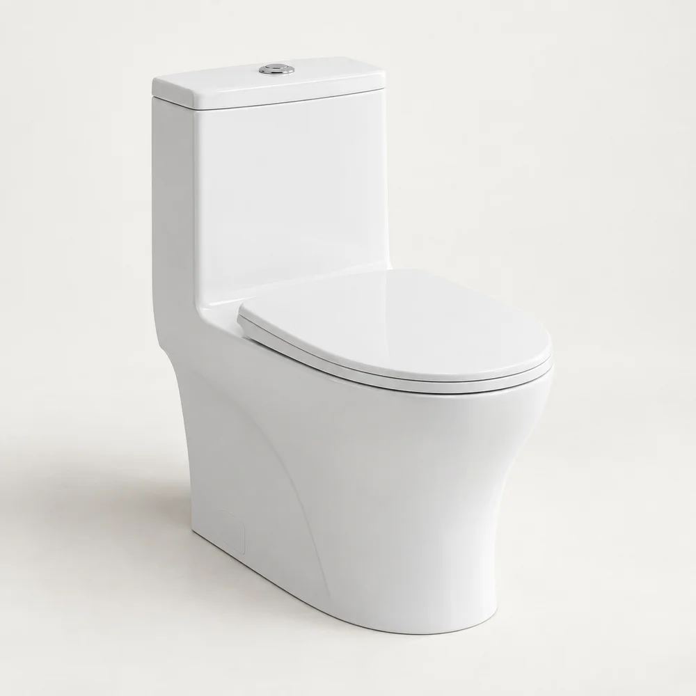 One-piece WC toilet