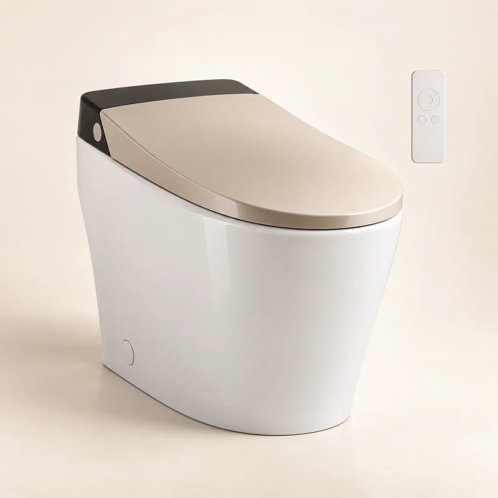 Remote-controlled smart WC toilet