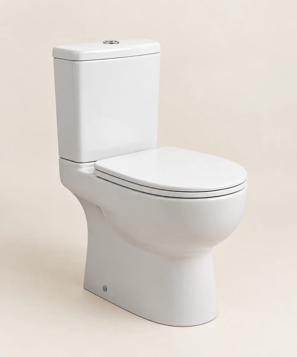 Close-coupled WC toilet